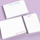Modern Large Name Flat Note Card Collection Image 3 of 3